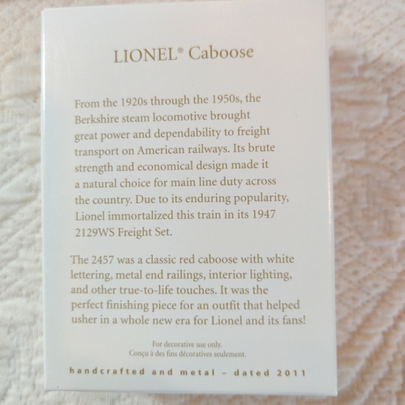 5 Hallmark Lionel Train Ornaments Series Of Keepsake Trains New In Boxes - Picture 3 of 16